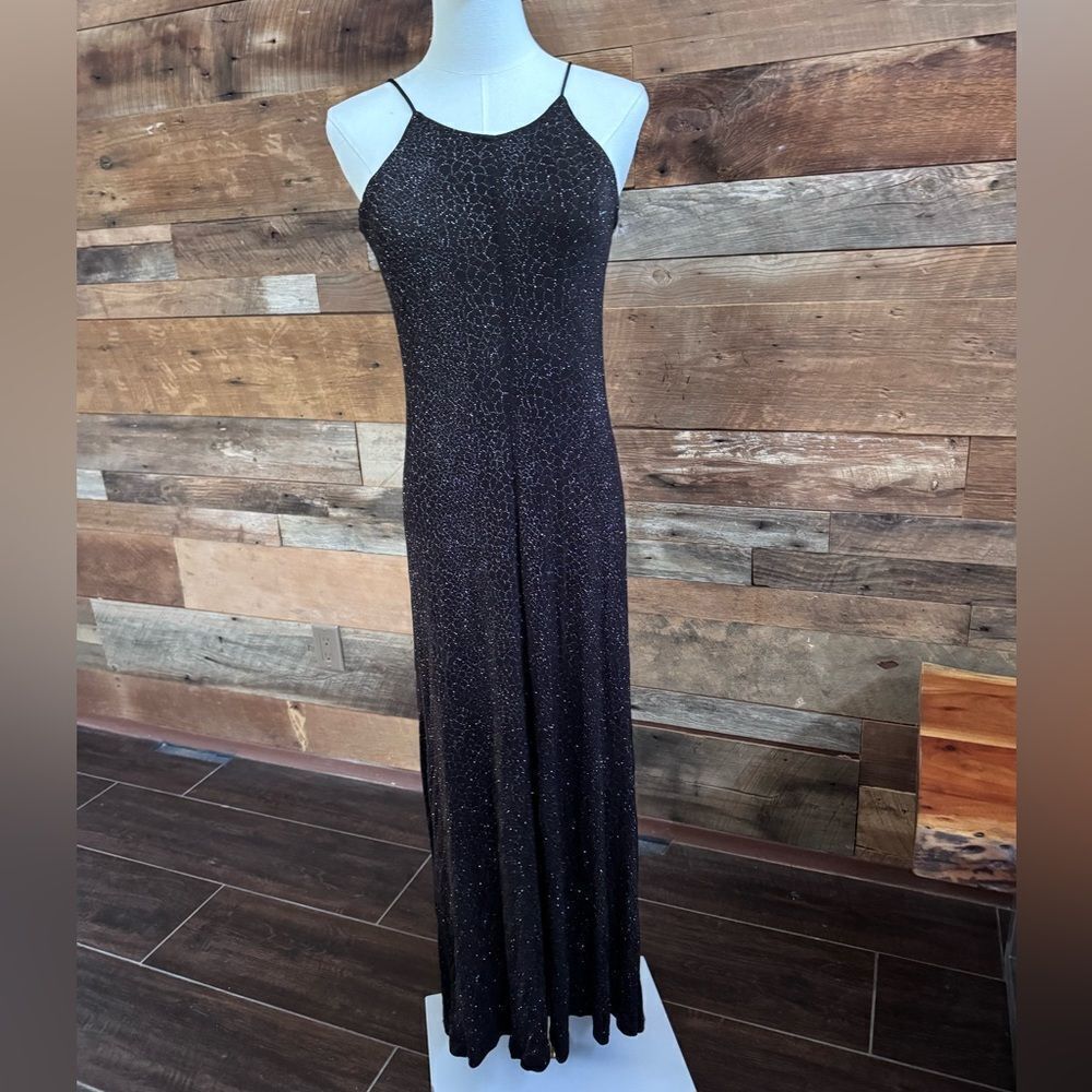 No label back spaghetti strap sparkle maxi sz M